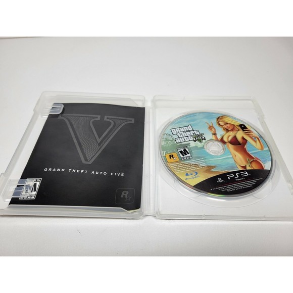 PS3 Grand Theft Auto V GTA 5 Disc and booklet Playstation 3 Rockstar games - Picture 3 of 5